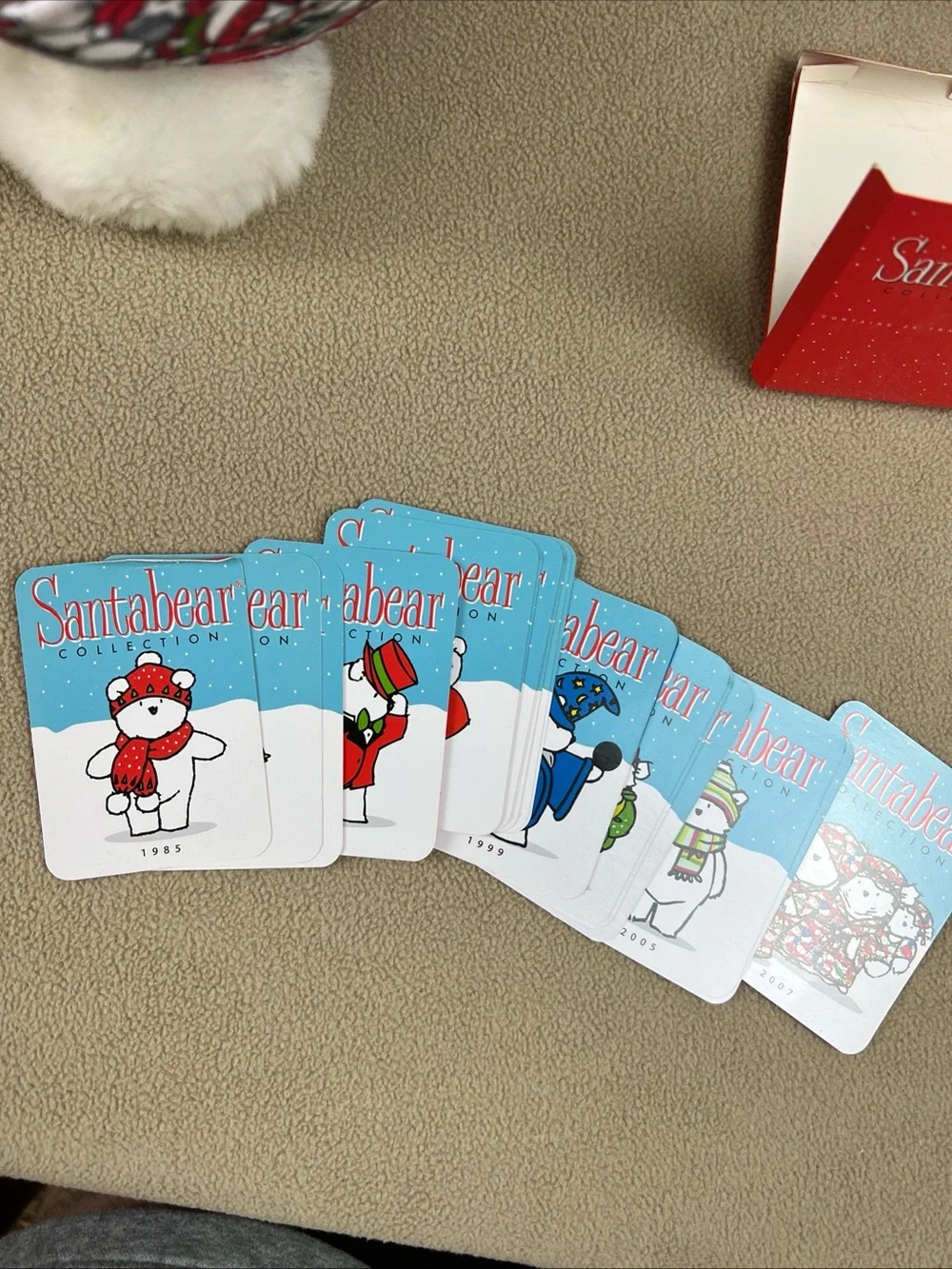2007 Macy's Santabear Collection PJs Teddy Bear W/ Collectible Cards. 16